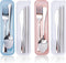 JEPELUS 2 Sets Travel Silverware Set with Case, Portable Utensils Reusable Cutlery