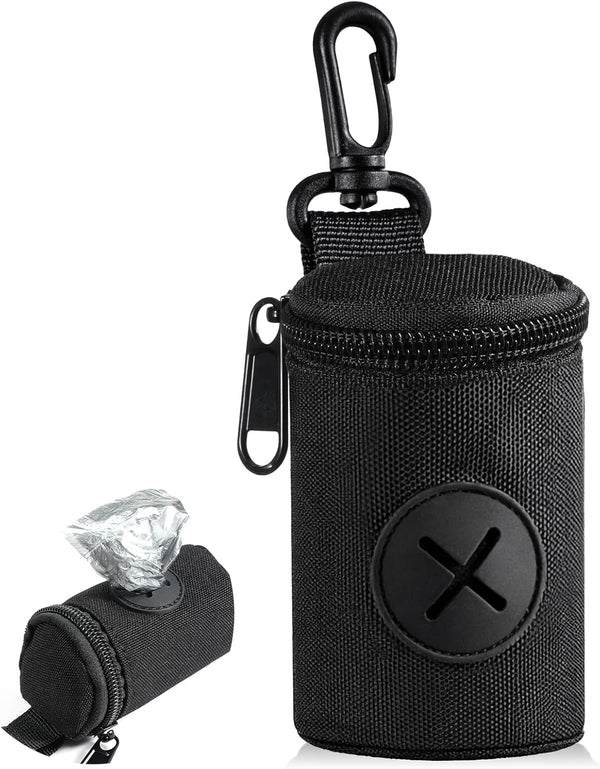 Vin Beauty Dog Poop Bag Holder for Leash, Durable Fabric Poop Bag Dispenser with