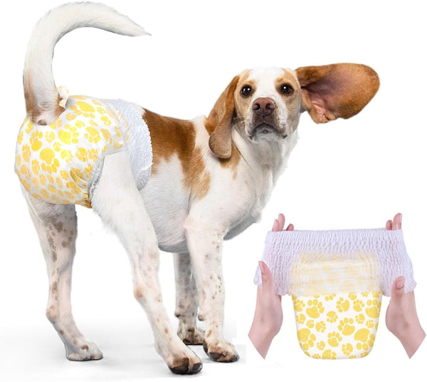 Dono Dog Diapers Female with Stretchy Waist-36Pcs, Disposable Full Wrap Female Puppy