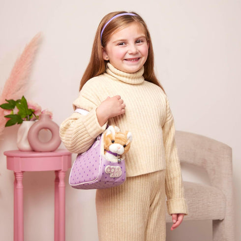 Our Generation 18" 3+ - Pet Carry Bag & Care Toy - Plush Tabby Cat Plush - Doll Accessory - Pretend Play - For Ages