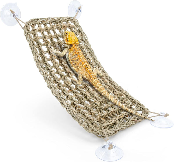 Niteangel Bearded Dragon Hammock, Rectangle 16'' x 8'', Reptile Lounger for Chameleon, Lizards, Snakes, Iguana,