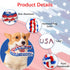 Vehomy 4th of July Dog Toys, USA Shape Chewing Toys, Cotton Rope Toys for Small Medium Dogs, Patriotic Interactive Toy