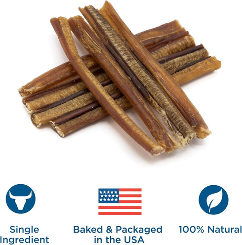 Best Bully Sticks 6 Inch Bully Sticks, 8 oz (Pack of 1) - Natural Grass-Fed, Grain and Rawhide Free for Medium or Large