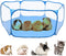 RYPET Guinea Pig Playpen - Breathable & Transparent Pet Playpen for Outdoor/Indoor Exercise Fence