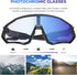 KAPVOE Photochromic Cycling Glasses for Men Women, Clear MTB Sunglasses for Bicycle Riding