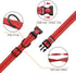 Reflective Dog Collar and Leash Set, Adjustable Nylon for Small Medium Large Dogs (3 Sizes, Red & S)