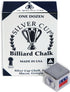 Silver Cup Chalk, Pewter, 12-Piece Box