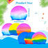 Fumwase 6PCS Silicone Swim Caps, Unisex Adult Waterproof Swimming Hat for Long Hair