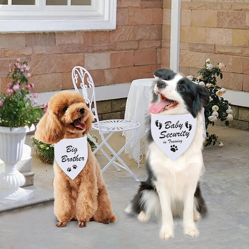 Agroon 1PCS, Blank Dog Bandanas White Large DIY Solid Cotton Scarf, Durable Triangle Reversible Bibs Handkerchief