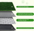 4-Layer 35.4"x23.6") FURWAY Dog Grass Pad with Tray Artificial Grass Puppy Pee Pad for Dogs, Reusable Training Potty