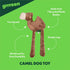 Stuffed Camel Plush Toy for Large Dogs | Cute Durable Squeaky Chew Toys for Puppies and Adult Dogs
