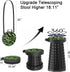 600lbs ALEVMOOM Upgraded Telescoping Collapsible Stool with Cushion, Folding Stool with Printing Portable Retractable