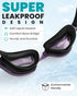 OutdoorMaster Goby Swim Goggles for Adults, Anti-fog, UV Protection, No Leaking, for Men, Women, Youth, Plum