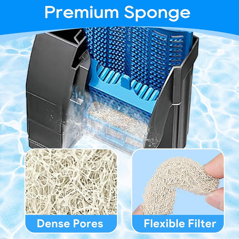 12PCS Ammonia Reducer Filter Pads for Aqueon Filter 10, Replacement Cartridges for Fish Tank