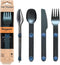 FULL WINDSOR MAGWARE Magnetic Camping Cutlery Set, Kids Lunch Box Set, Portable Reusable Essentials, Blue (3 PCS)