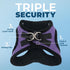 Voyager Step-In Plush Dog Harness - Soft Vest Harness for Small and Medium Dogs by Best Pet Supplies - Purple Faux