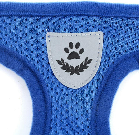 Zunea No Pull Dog Harness for Tiny Small Dog, Escape Proof Kitten Lead, Reflective Soft Mesh Padded Vest Harness Set