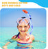 Kids Snorkel Set, Anti-Fog Diving Mask & Swimming Goggles, Dry Top Snorkel Equipment for Ages 5-10