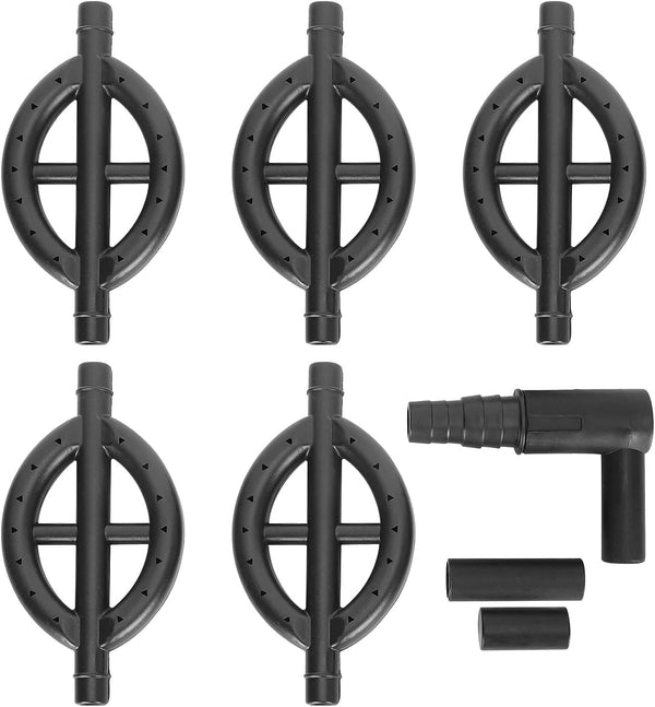 Aquarium Filter Black Rain Bar for Fish Tank, Outflow Pipe Water Cycle Drip Tube Sprayer Pipe