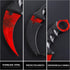 Karambit Knife Fixed Blade Tactical Camping Tool - 2 Pieces Stainless Steel Outdoor Hunting Knife with Sheath and Cord