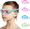 Vvinca Kids Swim Goggles, 2024 Upgraded Design with Ear & Nose Plug, Wide View Anti-Fog No Leak Water Pool Goggle for
