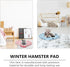 2pcs Set balacoo Small Pet Sleep Mat Hamster Warm Pad and Guinea Pig Insulated Cushion, Soft Fleece Nesting Pads