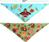 BoomBone 4 Pack Thanksgiving Dog Bandanas, Pumpkin Turkey Triangle Bibs Pet Scarf