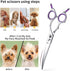 Dream Reach Dog Grooming Scissors - 6.5" Professional Sharp Downward Curved Shears with Ergonomic Handle for Cats and