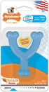 Nylabone Wishbone Puppy Chew Toy, Blue, Chicken Flavor, X-Small - For Teething Puppies Up to 15 lbs, 1 Count