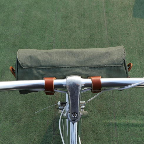 TOURBON Bicycle Front Handlebar Bag - Bike Tool Saddle Seat Bag with Phone Holder Pouch