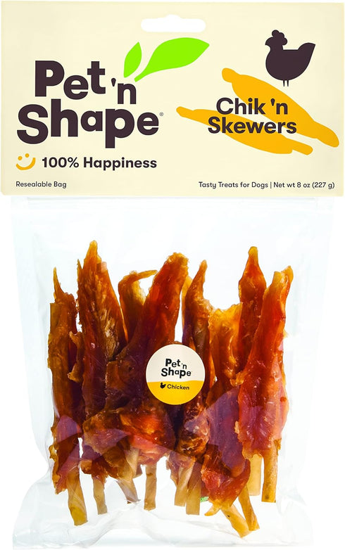 Pet 'n Shape Chik 'n Skewers - Chicken Wrapped Rawhide - All