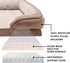 Furhaven Orthopedic Dog Bed for Medium/Small Dogs, Removable Bolsters & Washable Cover, Plush Velvet Waves, Brownstone,
