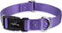 Hyhug Pets Solid Color Classic Regular Soft Nylon Collar for Medium Breeds Dogs, Ultra Violet