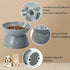 Elevated Slow Feeder Bowl for Cats and Small Dogs, Ceramic Anti-Tipping & Spill-Proof, Easy to Clean, No Black Chin