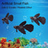FTVOGUE Lifelike Brown Betta Fish Ornament, Silicone Artificial Funny Fish for Aquarium Decoration