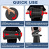 2026 18.1" 600lbs ALEVMOOM Upgraded Collapsible Stool with Cushion & Carry Bag, Max Weight Portable Telescoping Stool