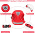 Red Cat & Dog Vest Harness - All Weather Mesh, Reflective Strap, Adjustable Step-in Harness for Small Pets, Red, S