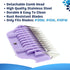 6MM 1/4" Cut Wide Clipper Guard Attachment for A5 Type Blade, Snap-On/Off Design, Stainless Steel Blade for