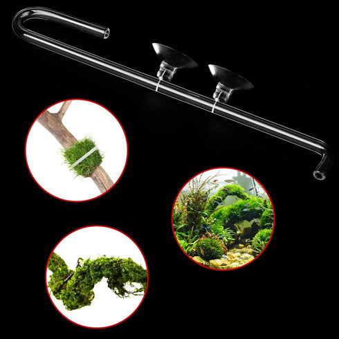 FEBSNOW Aquarium Suction Cups with 30 PCS Adjustable Cable Ties for Plants, Planter, Binding Moss Shrimp Nest (20)