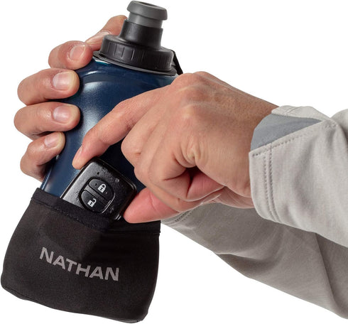 Nathan 12 oz Running Handheld Water Bottle - Adjustable No-Grip Quick Squeeze Lite Hand Strap