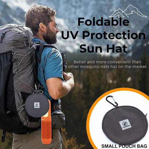 Flammi Mosquito Net Safari Hat with UV Protection, Boonie Hat for Men and Women, Neck Flap
