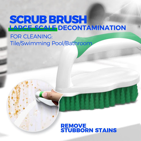 7 Pack Set, Holikme Deep Cleaning Brush Scrub Pads with Scraper Tip for Pool Walls, Bathroom, Grout, Floor, Bike, Tub