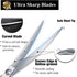 6" Hair Cutting Scissors, Professional Curved Grooming Scissors for Small Dogs, Cats & Hairstyle Barber Haircut Shears
