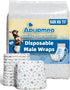 Apupmeo Dog Diapers Male Wraps, Disposable Male Dog Diaper, Super Soft Absorbent Doggie