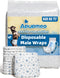 Apupmeo Dog Diapers Male Wraps, Disposable Male Dog Diaper, Super Soft Absorbent Doggie