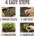 36 mm 200 Count Jiffy Peat Soil Pellets Seed Starter Plugs - for Indoor Planting, Seedlings - - Peat