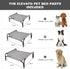 Cooling Elevated Dog Bed, Portable Dog Cot, Washable Mesh, Durable for Indoor and Outdoor Use, Medium, Grey