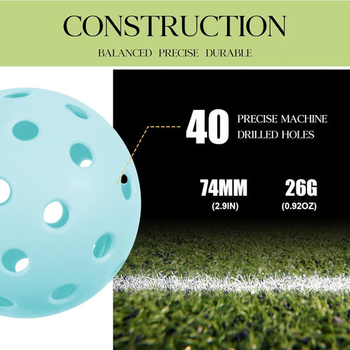 Tradder 30 40 2.9 Inches Pcs Plastic Practice Baseballs Bulk Holes Multi Color Practice Golf Balls for Outdoor Indoor