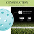 Tradder 30 40 2.9 Inches Pcs Plastic Practice Baseballs Bulk Holes Multi Color Practice Golf Balls for Outdoor Indoor