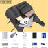 Lightweight Outdoor Chest Bag for Men, EDC Pack with Water Bottle Pocket for Hiking, Cycling